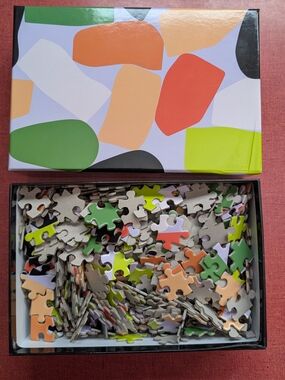 Dusen Dusen Abstract Pattern Puzzle Used Once! Coffee Table Art 500 Pieces